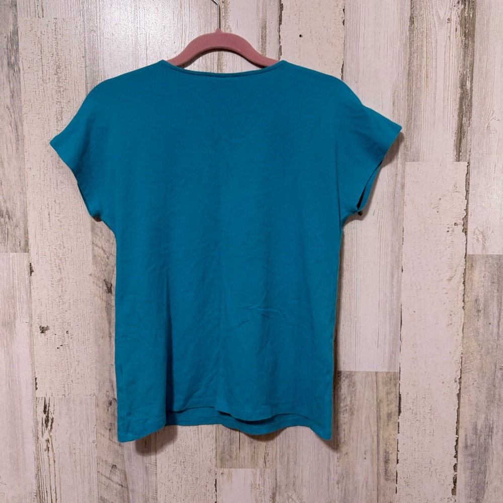 Ruby Rd. Turquoise Embellished Tee - Picture 6 of 7